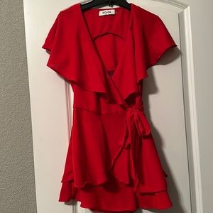 DO+BE Red romper size small